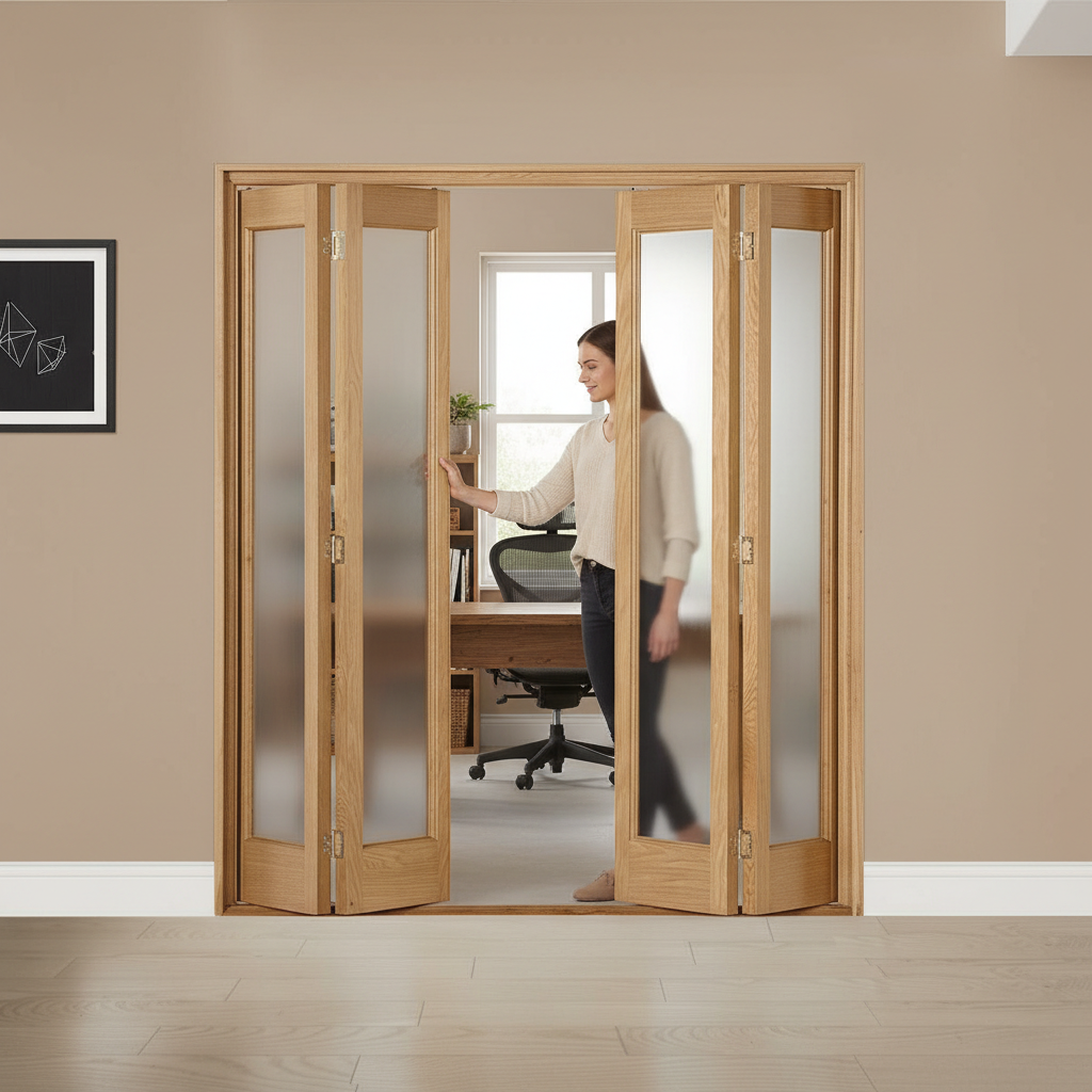 Premium Bi-Folding Room Divider Set with Easy Operation and Custom Size Options - High-Quality Professional Grade for Industrial and Commercial App...