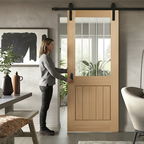 Premium Face Mounted Sliding Door Set for Wooden Doors Up to 100kg - Available in 2m or 3m Lengths with Soft Close Option