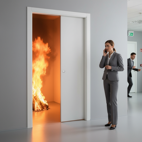 Custom Made Heavy Duty Fire Rated Pocket Frame System for Non-Standard Doors - 30 Minute Fire Rating, Adjustable Height and Width