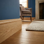 Self-Adhesive Coverstrip Door Profile - Grey Oak 900mm - detail view