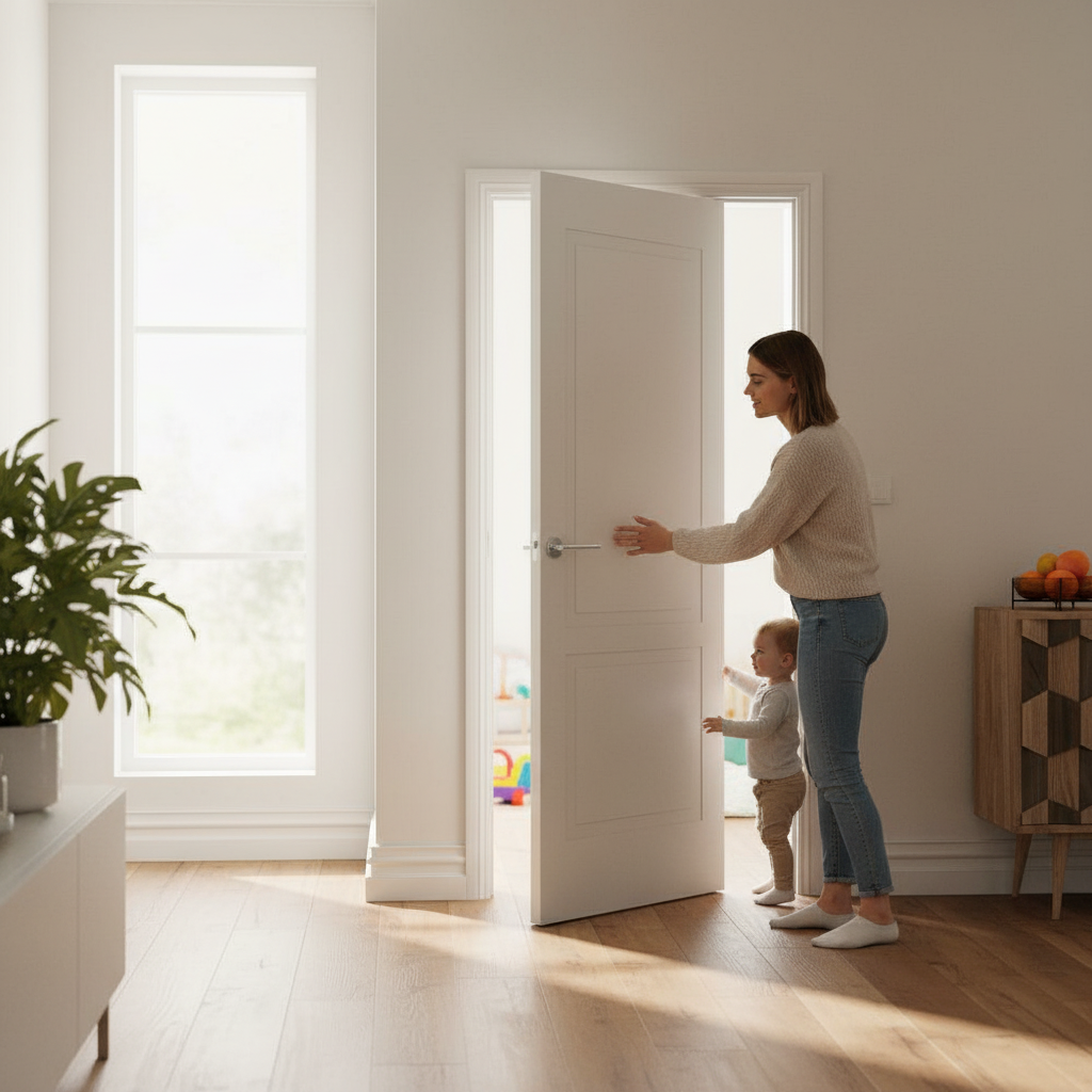 Premium Internal Smooth Shallow Groove 2 Panel Door - Modern Design, Durable Construction with Lifetime Guarantee - Image 2