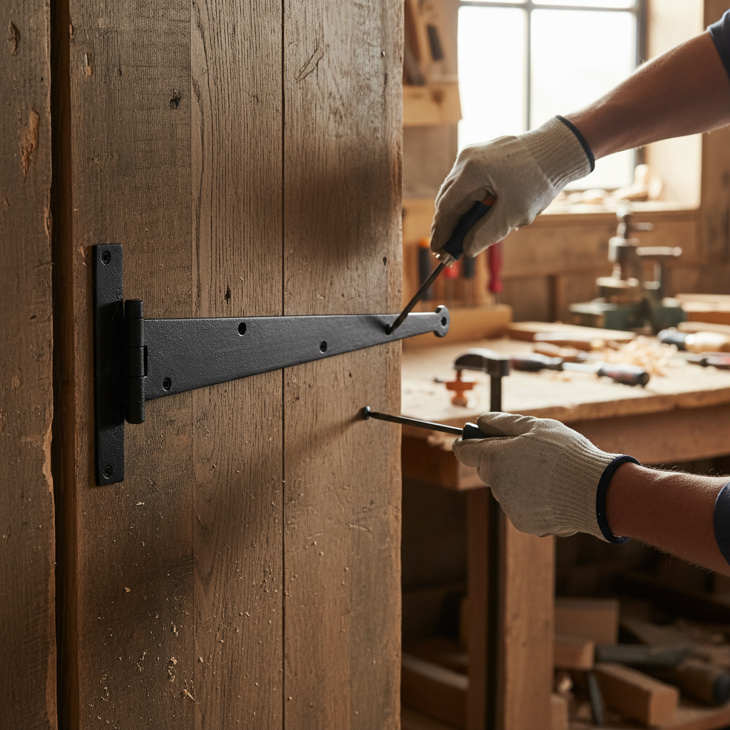 Premium Single Beeswax Door Hinge 18" / 450mm for Modern Style Doors - High-Quality Professional Grade for Industrial and Commercial Applications