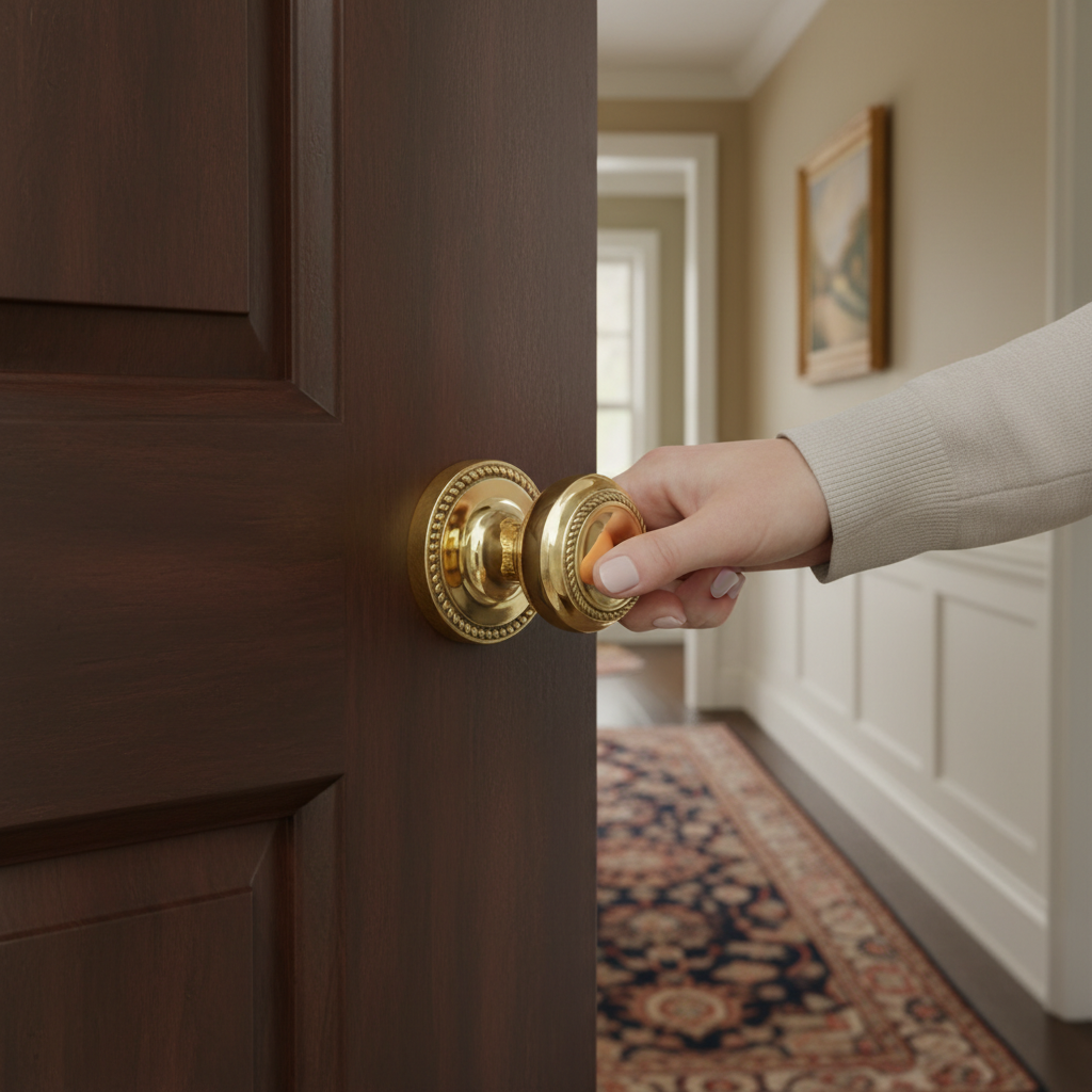 Premium Georgian Mortice Door Knob in Chalice Shape with Traditional Rope Design and 10-Year Guarantee