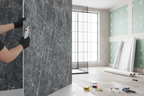 Premium Waterproof Wall Panelling 2420 x 1200mm in Elegant Blue for Moisture-Prone Areas
