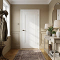 Internal White Fire Door, 1 Panel, Primed, Solid Engineered Timber Core, FD30