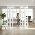 Premium 6 Leaf Bi-Folding Door Set with Slim Line Design and High-Quality Hardware, Perfect for Room Separation