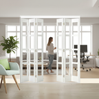 Premium 6 Leaf Bi-Folding Door Set with Slim Line Design and High-Quality Hardware, Perfect for Room Separation