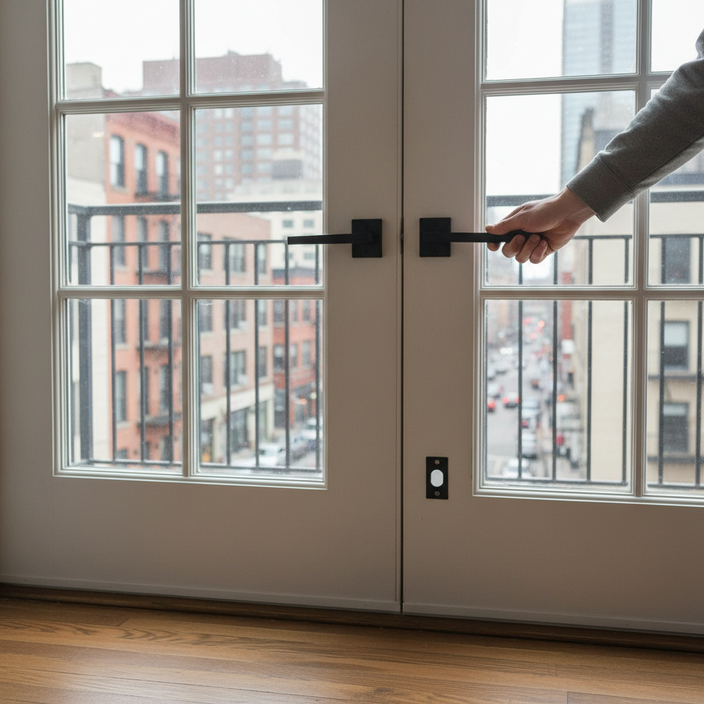 Premium Heavy Duty Flush Bolt for Double Doors and Room Dividers - Secure Locking Mechanism in Matt Black Finish