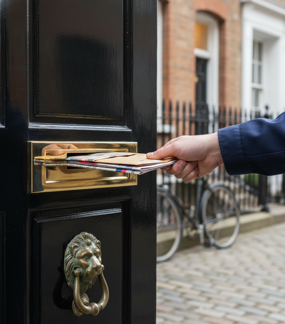 Premium Grade 316 Stainless Steel Letter Plate for Coastal Environments with Automatic Closing Flap and 10-Year Guarantee