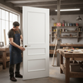 Premium 3 Panel White Internal Fire Door with Raised Mouldings and 30 Minutes Fire Rating