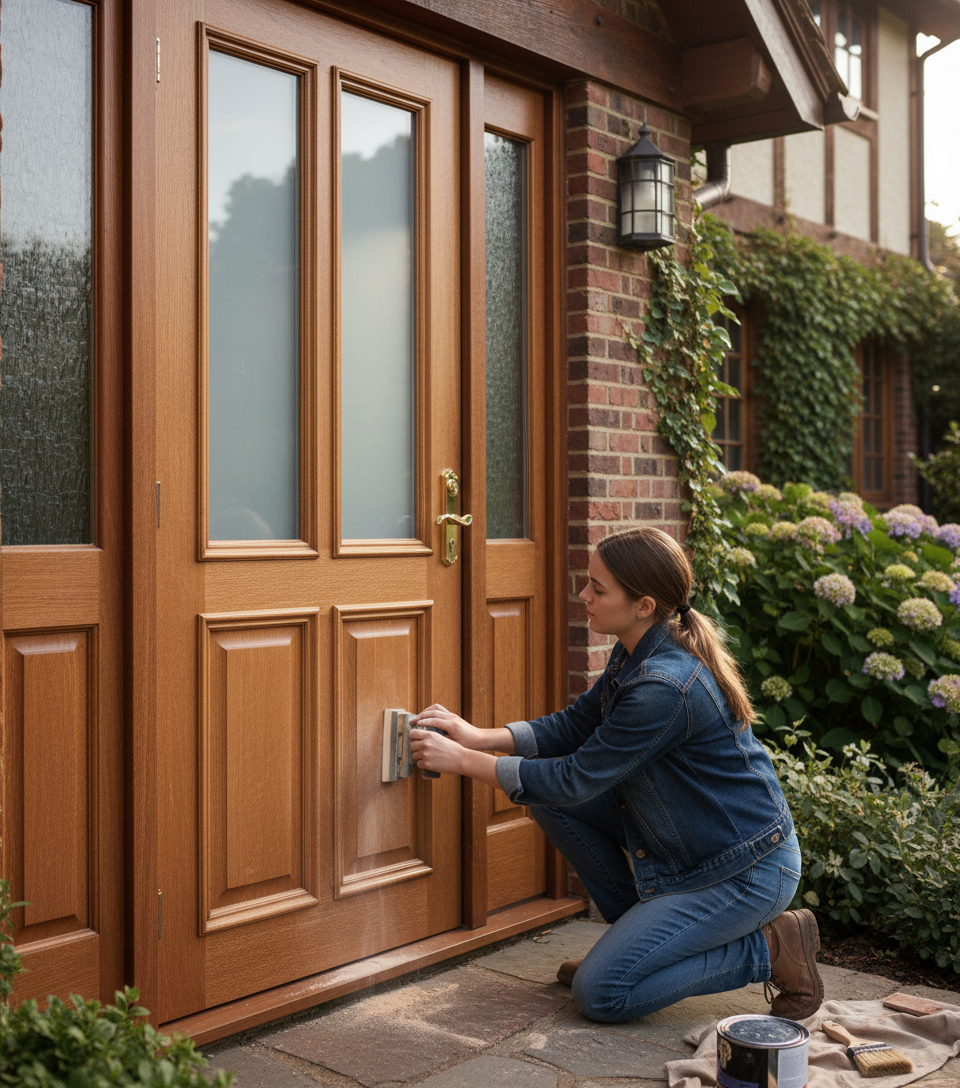 Premium Hardwood Unglazed External Door - Durable Design for Enhanced Security and Aesthetic Appeal