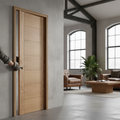 Premium 7 Panel Pocket Door Set with Galvanised Steel Frame and Adjustable Jambs for Space-Saving Solutions