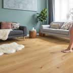 Premium 14mm Light Brushed 5G Click Engineered Real Wood Flooring - Natural Oak Finish for Timeless Elegance and Durability