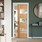Fully Finished Internal Pocket Door Set with 7 Panels and 3 Glazed Lights for Enhanced Natural Light and Privacy - Image 2