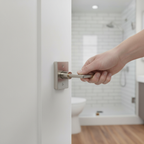 Premium 76mm (3'') CE Bathroom Lock in Satin Chrome Finish for Secure and Durable Bathroom Solutions