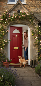 Premium External Glazed Fire Doorset with Half-Hour Fire Resistance and Multipoint Locking System