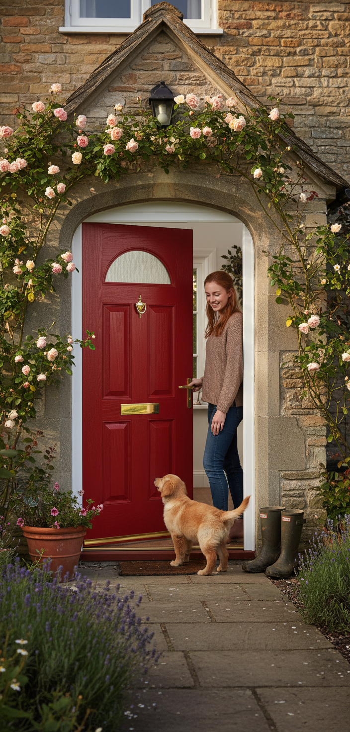 Premium External Glazed Fire Doorset with Half-Hour Fire Resistance and Multipoint Locking System