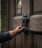 Premium Antique Black Door Knocker for Authentic Look in Homes and Castles - High-Quality Professional Grade for Industrial and Commercial Applicat...