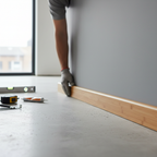 Premium Natural Strand Woven Bamboo Skirting Board - 1.85m Lacquered Finish for Perfect Floor Matching