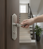 Premium Classic Style Lever Handle on Shaped Backplate for Traditional Interiors - 180mm x 45mm