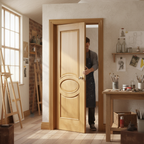 Premium Custom Made Internal Oak Door with Raised Mouldings - Timeless Design and Unfinished Style