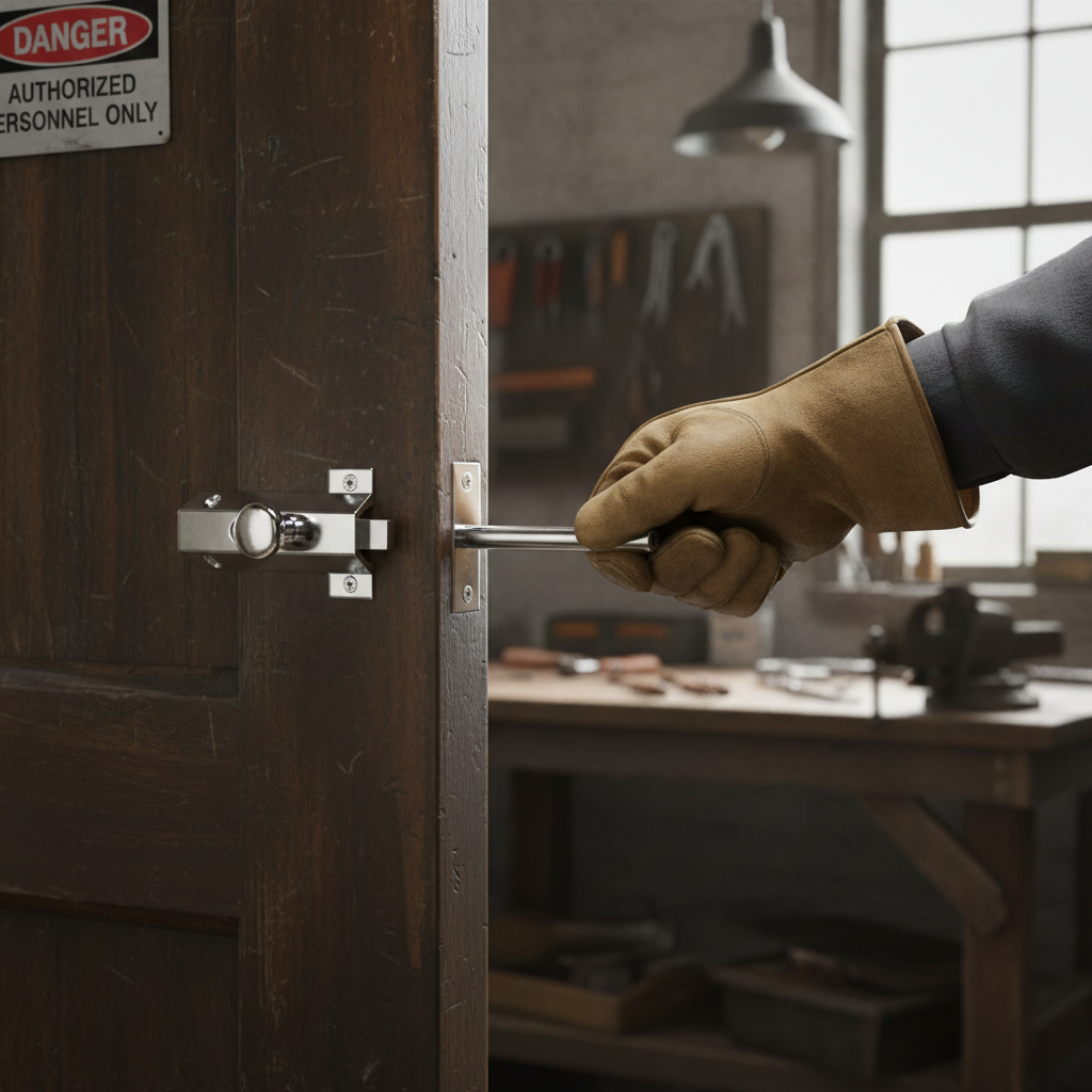 Premium Surface Door Bolt with Smooth Operation and Integral Mechanism for Enhanced Security