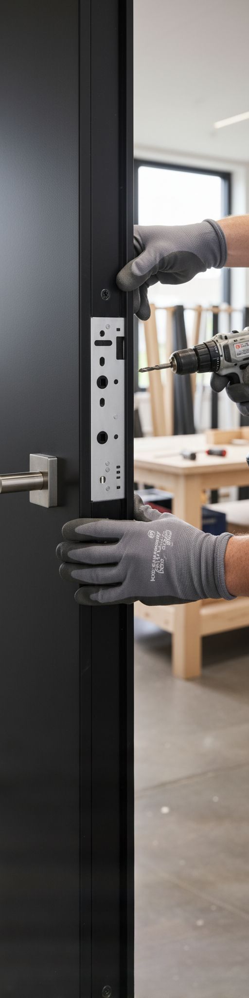 Premium Magnetic Privacy Door Latch for Slimstyle Doors - Secure and Durable Mechanism