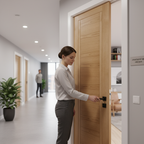 Premium Oak Internal Fire Door FD30 with Dual Grooves and Engineered Construction for Strength and Stability
