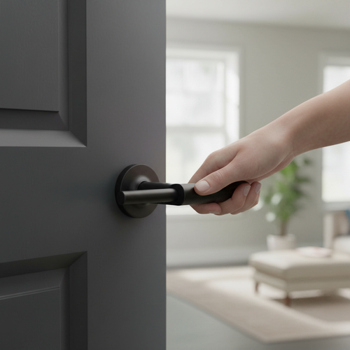 63mm (2.5'') Bolt Through Tubular Latch - Durable and Elegant Black Nickel Finish with 10-Year Guarantee - Image 2