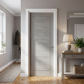 Internal Light Grey Fully Finished Ladder Door