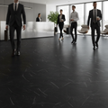Premium 5mm Embossed Purecoat Rigid Core Vinyl Flooring in Black Marble Finish - High-Performance, Water-Proof, and Comfortable