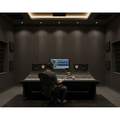 Premium Dark Grey Acoustic Slat Wall Panelling with Noise Reducing Backing for Residential and Commercial Spaces