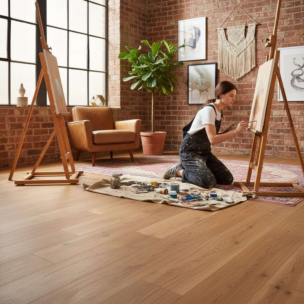 Premium 14mm UV Oiled Engineered Real Wood Flooring in Brushed Oak with 4V Bevelled Edge for Seamless Installation