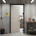 Premium Fully Finished Internal Laminate Ladder Door with Light Ivory Finish and Lifetime Guarantee