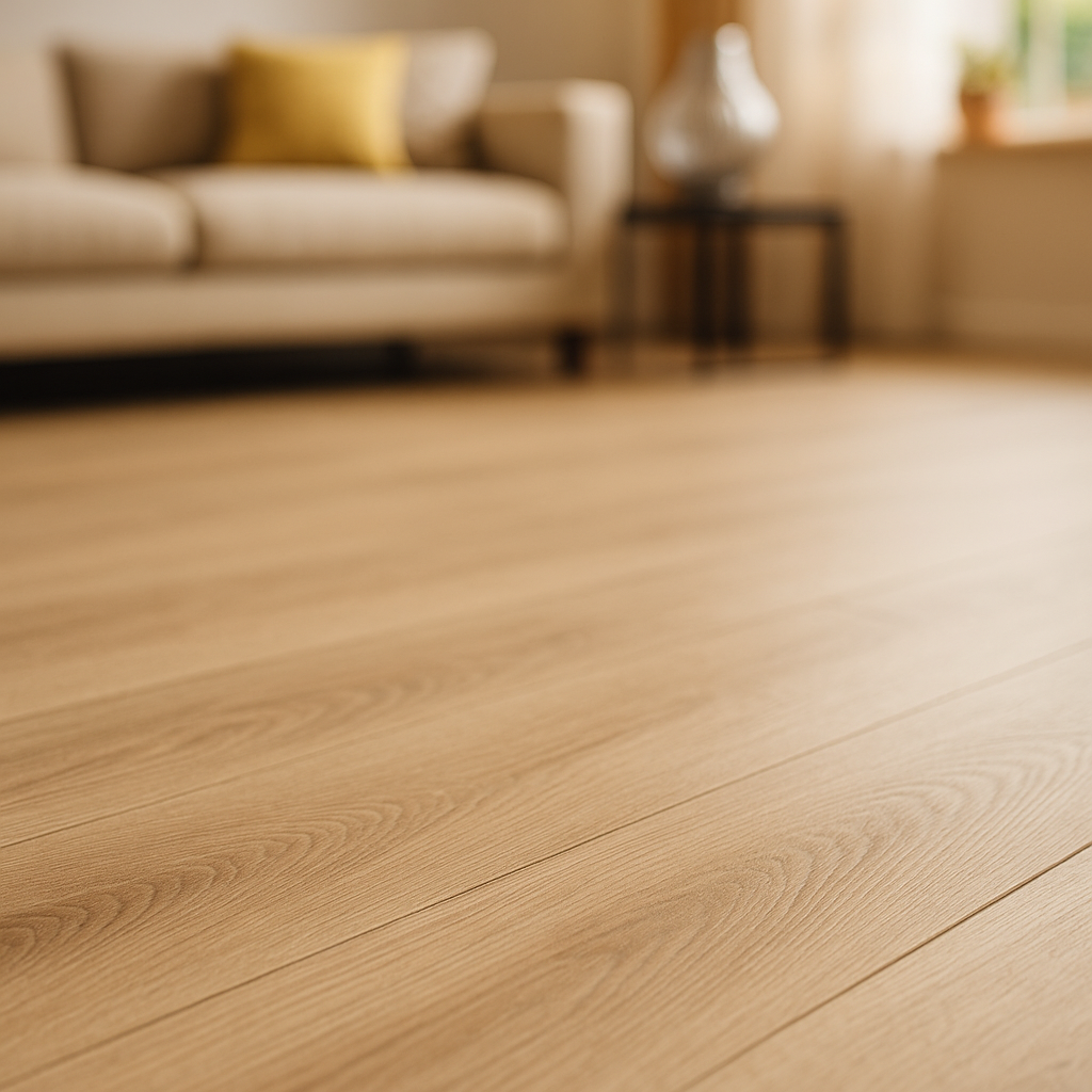8mm Embossed Laminate Flooring in Natural Sterling - Supernatural Classic - detail view