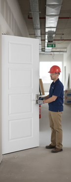 Premium Internal White Primed 4 Panel FD30 Fire Door - Contemporary Design for Safety and Style