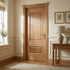 Internal Oak Door Mayfair 2 Panel Fully Finished Solid Engineered Core