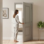 Premium Internal Grey Primed Arnhem Door with Two Panel Design and Engineered Construction for Stability