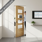 Premium Clear Glazed Flush Pocket Door Set with No Bottom Track and 15-Year Guarantee for Modern Spaces