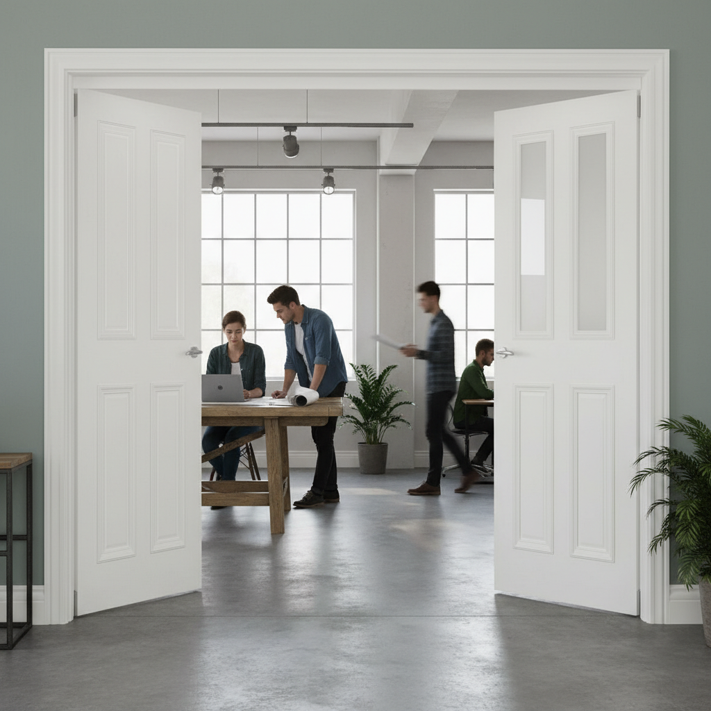 Premium Bi-Folding Room Divider with Top Hung System - Flexible Space Solutions with Multiple Configurations and High-Quality Mechanism