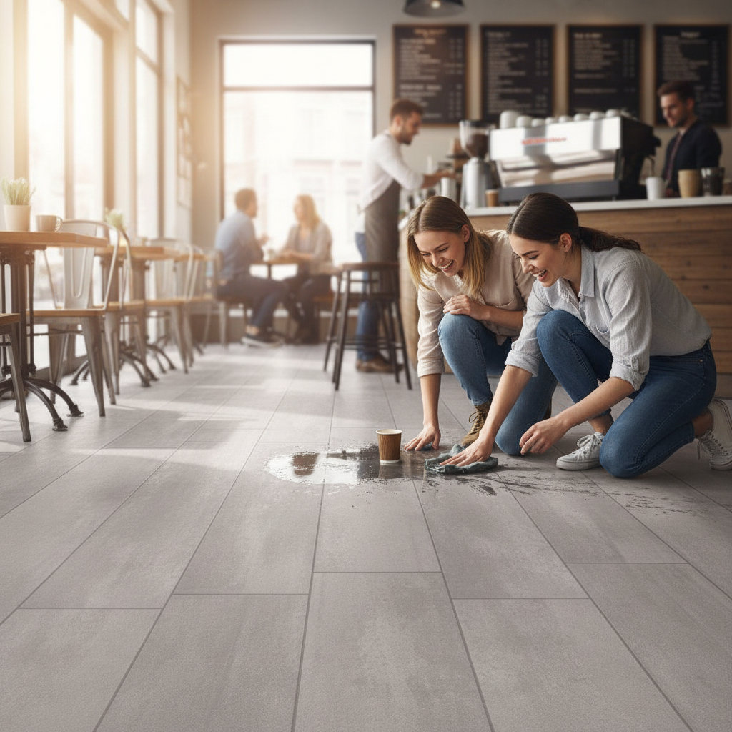 Premium Aqua Pro Water-Resistant 8mm Laminate Flooring - Versatile Stone Effect in Grey Finish