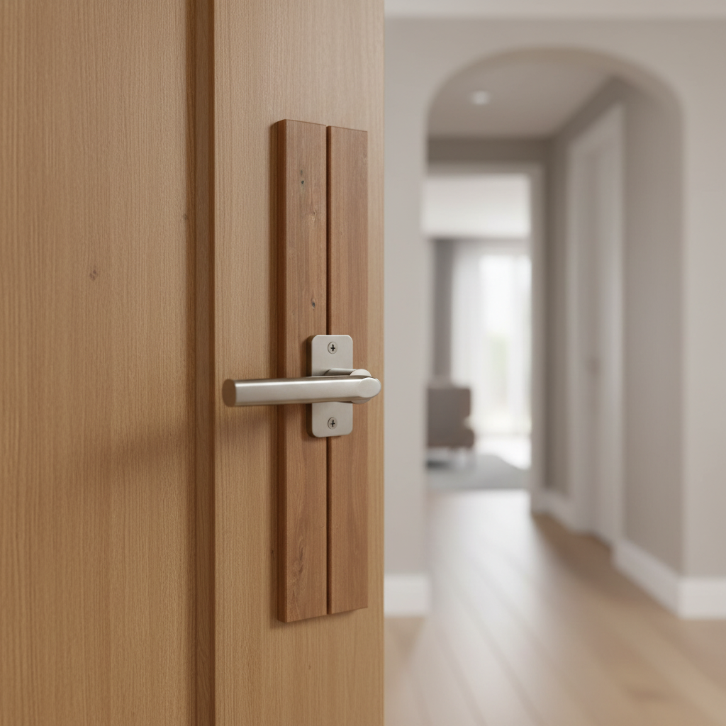 Premium Solid Oak Internal Fully Finished Door Lock Block and Bracing Pack for 40mm Doors - Image 2