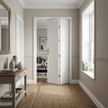 Internal Bifold Door, White, Primed Finish, Pattern 10, 2 Panel Design