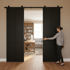 Premium Double Sliding Doors with Top Mount Track System - Stylish Design for Home Interiors