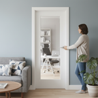 Premium Pre-Finished White Door with Clear Bevelled Glass for Timeless Home Appeal