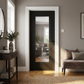 Black Internal Made-to-Measure Fully Finished Elegance Lancaster 1 Light Door with Clear Glass