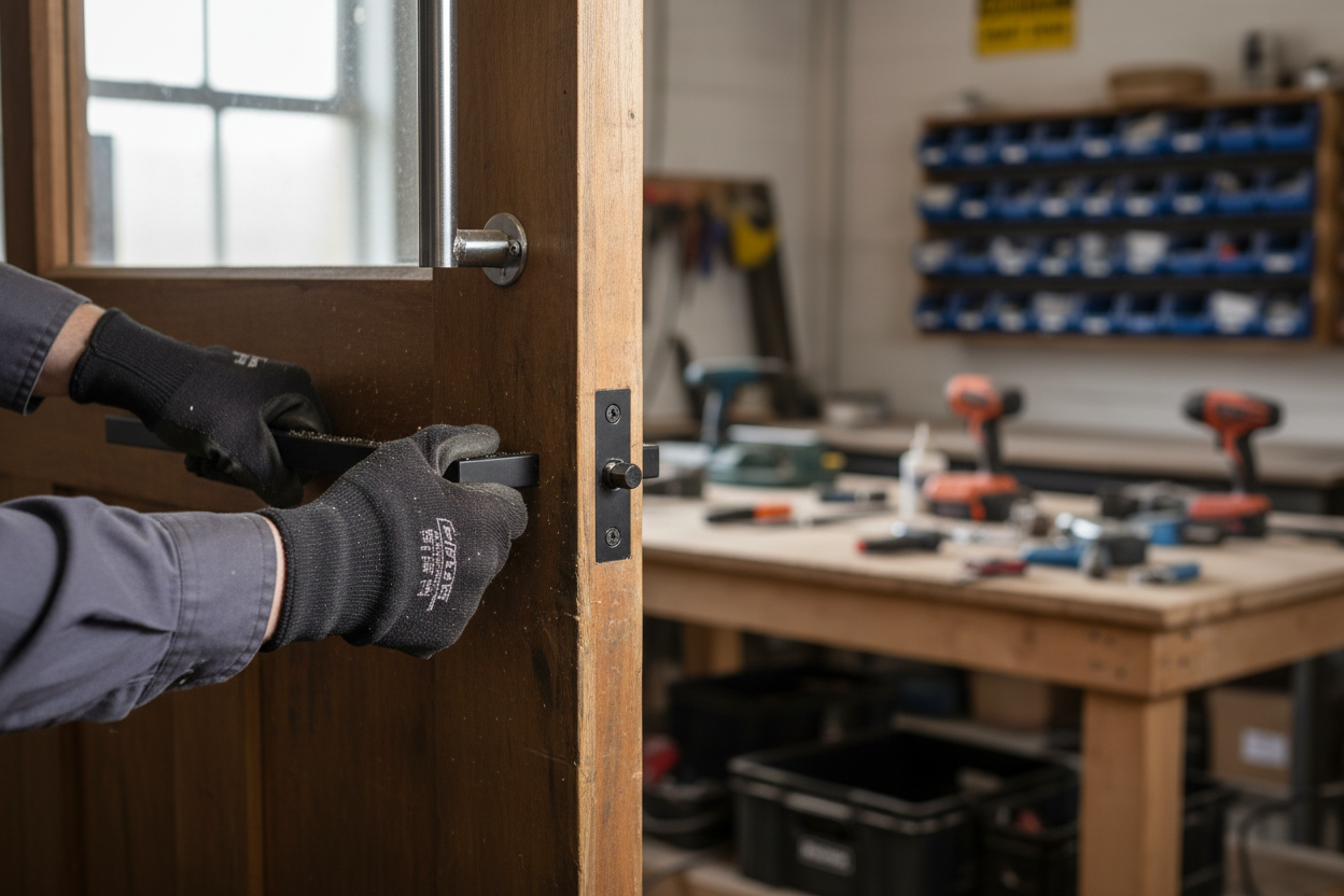 Premium Matt Black Mitred Pull Handle 300mm - Elegant Design with Superior Finish