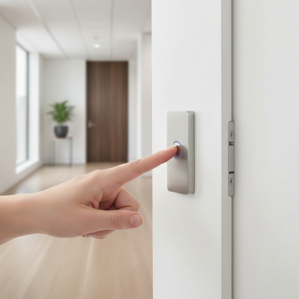 Premium Touch Latch for Pocket Door System - Effortless Access with Simple Push Mechanism and Flush Handle Integration