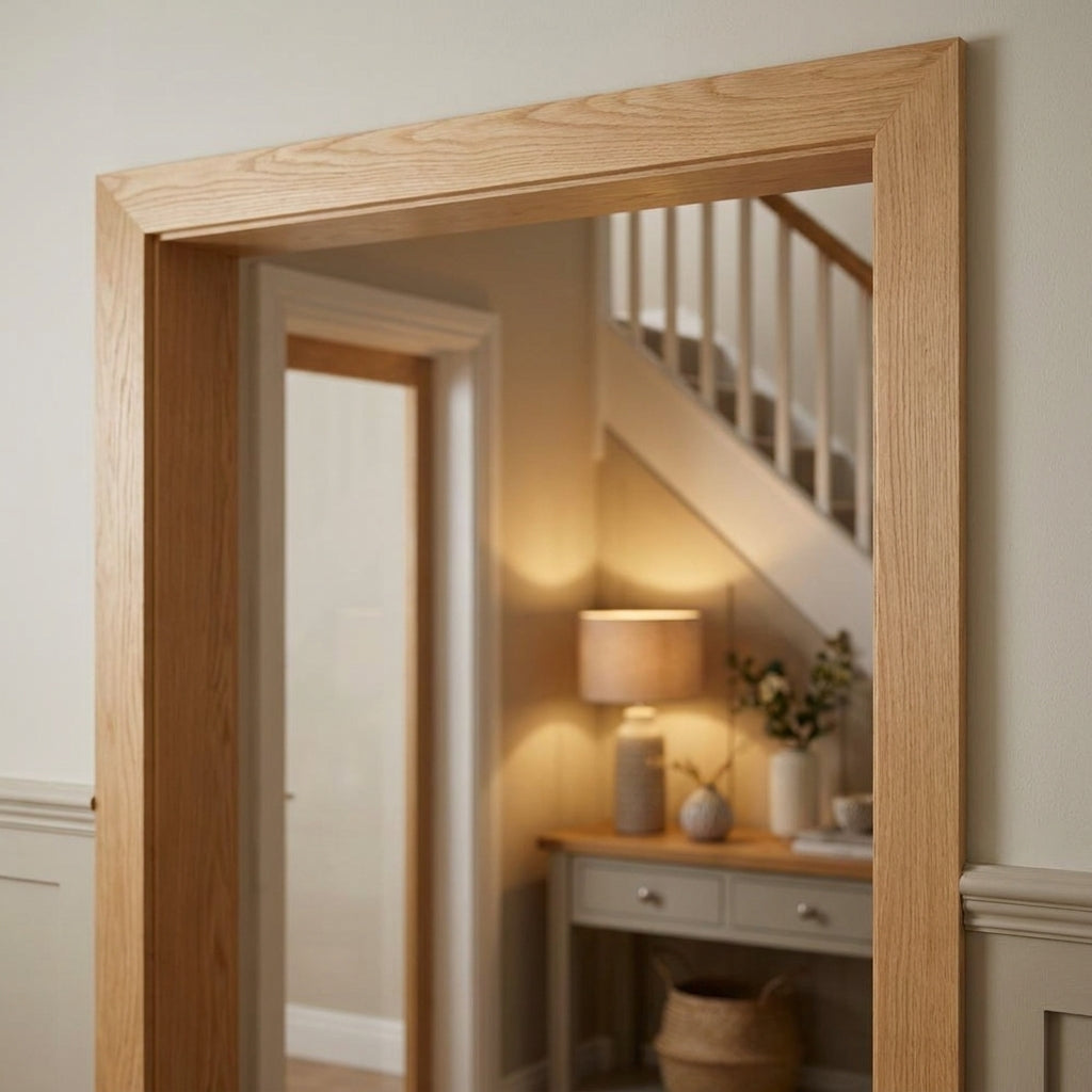 Internal Softwood Pair Door 2.1m with Door Lining - detail view