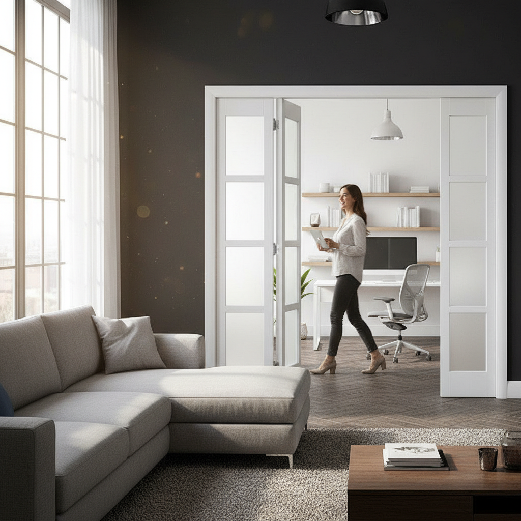 Premium Custom Made 4 Panel Bifold Door - Perfect for Space-Saving Solutions in Homes